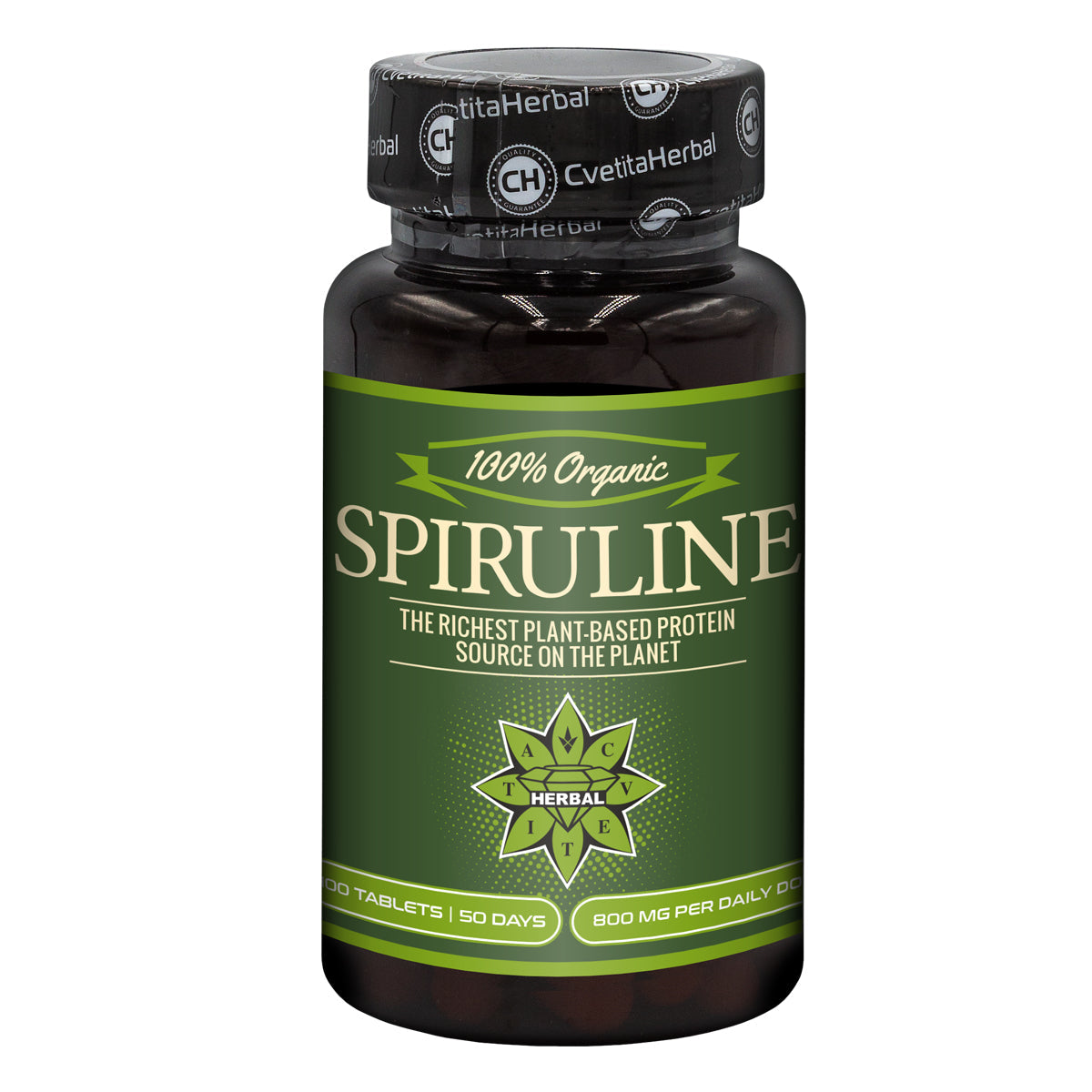 Spirulina Organică (100 tablete x 400 mg)