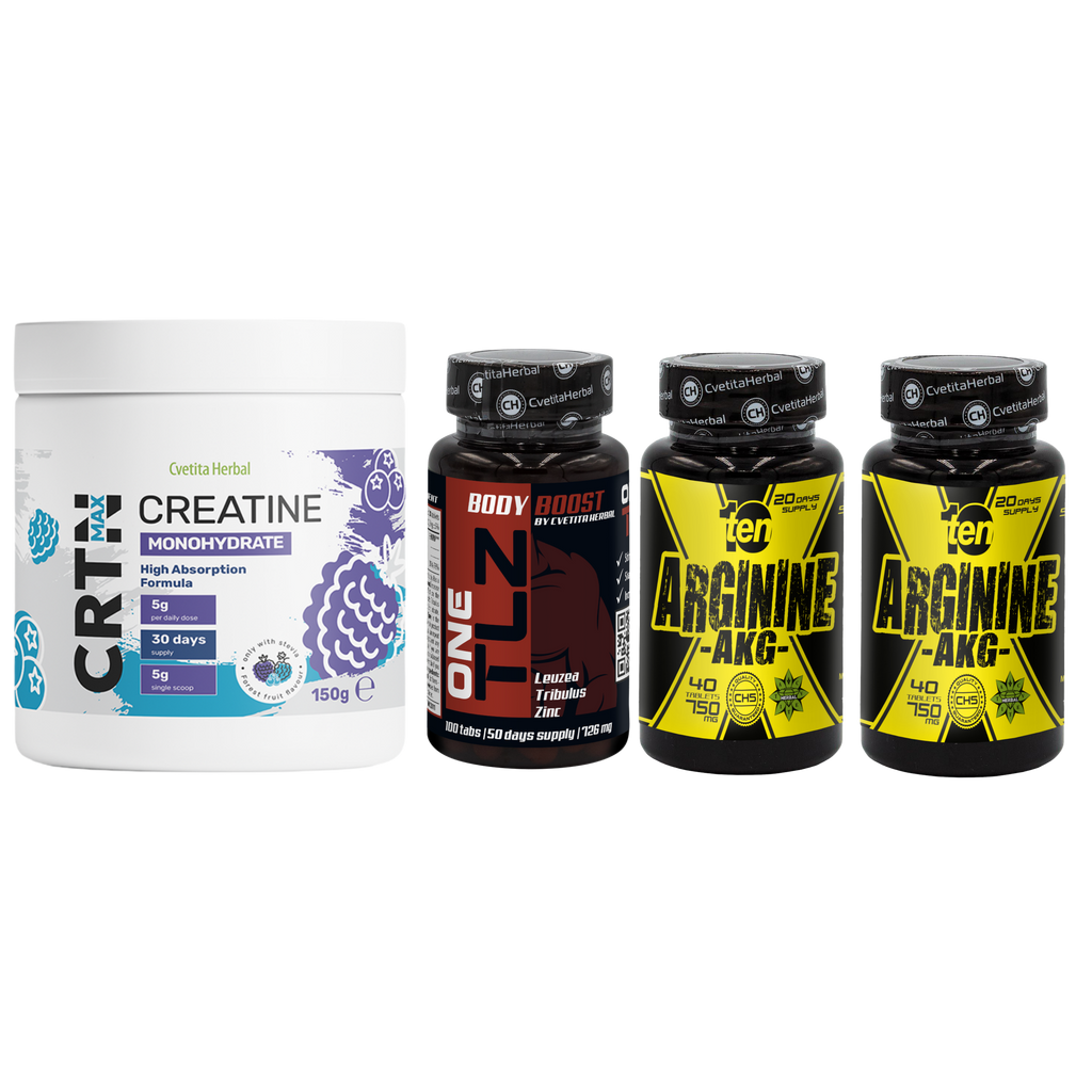 PACHET COMBO: TLZ + ARGININE + CRTN MAX
