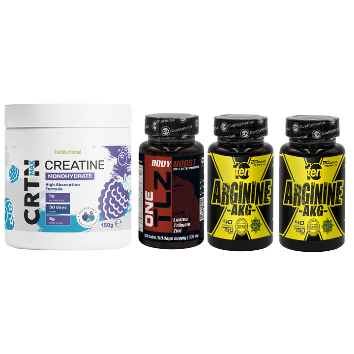 PACHET COMBO: TLZ + ARGININE + CRTN MAX
