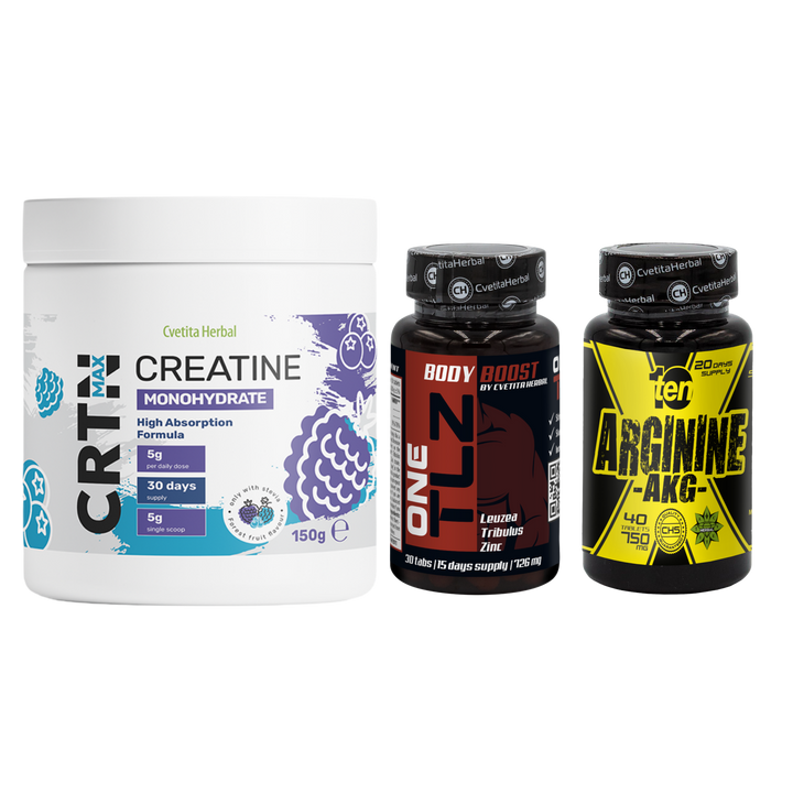 PACHET COMBO: TLZ + ARGININE + CRTN MAX