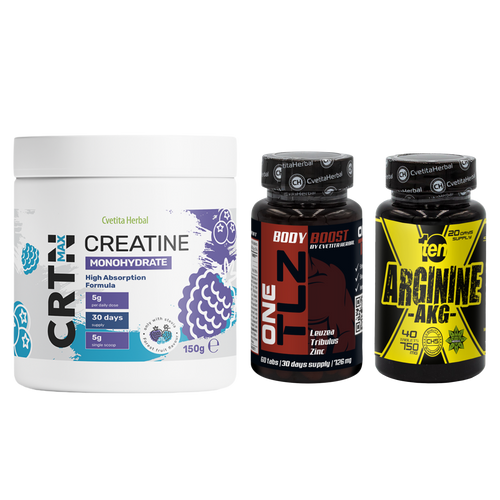 PACHET COMBO: TLZ + ARGININE + CRTN MAX