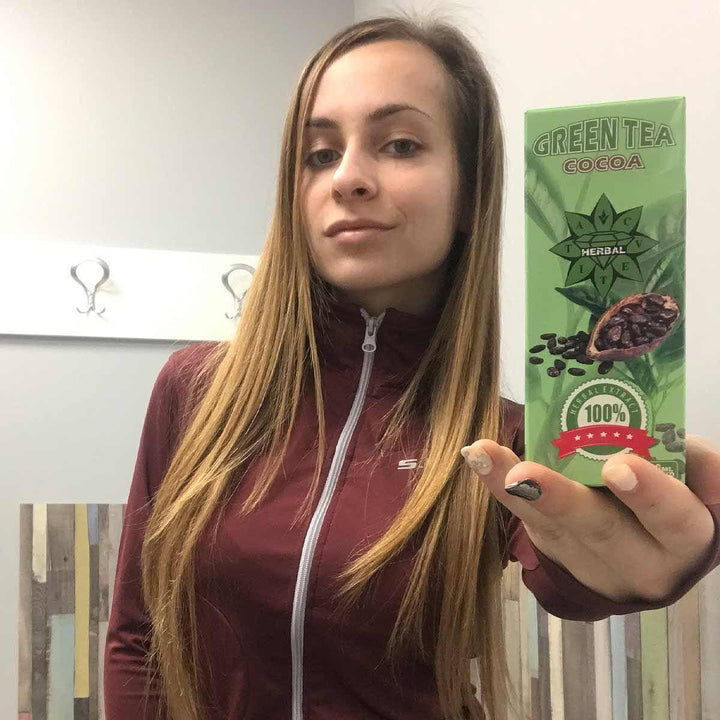 Green Tea + Cocoa - Ceai Verde cu Cacao 2 bucăți + Cadou Ten/10 Cinnamon